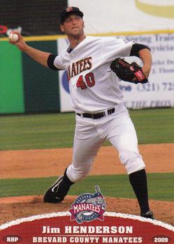 2009 Grandstand Brevard County Manatees #NNO Jim Henderson Front
