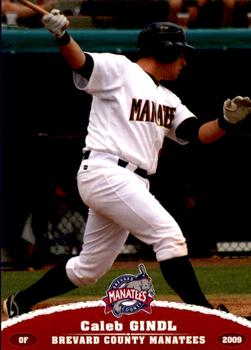 2009 Grandstand Brevard County Manatees #NNO Caleb Gindl Front