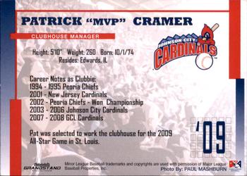 2009 Grandstand Johnson City Cardinals #NNO5 Patrick Cramer Back