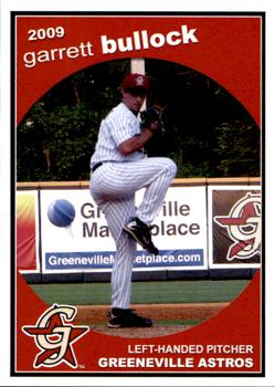 2009 Grandstand Greeneville Astros #NNO Garrett Bullock Front