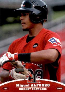2009 Grandstand Hickory Crawdads #NNO Miguel Alfonzo Front