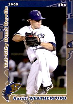 2009 Grandstand Tri-City Dust Devils #NNO Aaron Weatherford Front