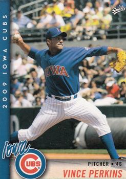 2009 MultiAd Iowa Cubs #27 Vince Perkins Front