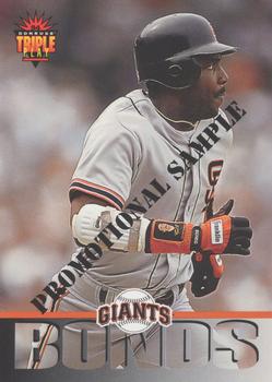 1994 Triple Play - Promotional Samples #3 Barry Bonds Front