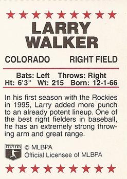 1996 Red Foley #NNO Larry Walker Back