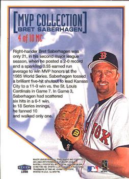 1998 Sports Illustrated World Series Fever - MVP Collection #4MC Bret Saberhagen Back