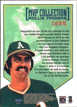 1998 Sports Illustrated World Series Fever - MVP Collection #5MC Rollie Fingers Back