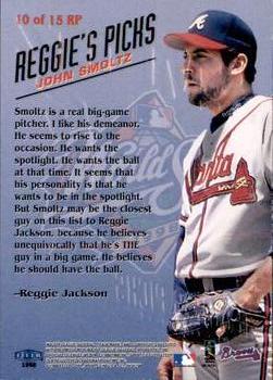 1998 Sports Illustrated World Series Fever - Reggie Jackson's Picks #10RP John Smoltz Back