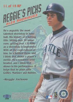 1998 Sports Illustrated World Series Fever - Reggie Jackson's Picks #11RP Alex Rodriguez Back