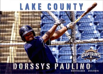 2015 Grandstand Lake County Captains #NNO Dorssys Paulino Front