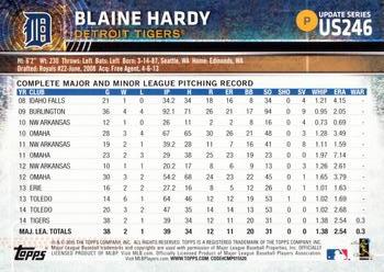 2015 Topps Update #US246 Blaine Hardy Back