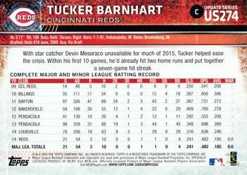 2015 Topps Update #US274 Tucker Barnhart Back