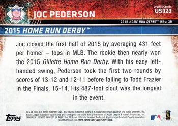 2015 Topps Update #US323 Joc Pederson Back