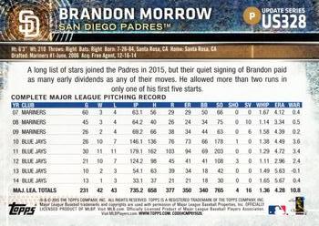 2015 Topps Update #US328 Brandon Morrow Back