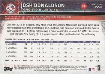 2015 Topps Update #US58 Josh Donaldson Back