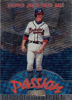 1998 Stadium Club - Playing with Passion #P3 Chipper Jones Front