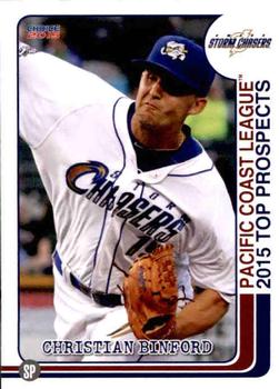 2015 Choice Pacific Coast League Top Prospects #24 Christian Binford Front