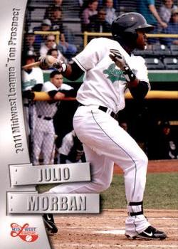 2011 Grandstand Midwest League Top Prospects #NNO Julio Morban Front