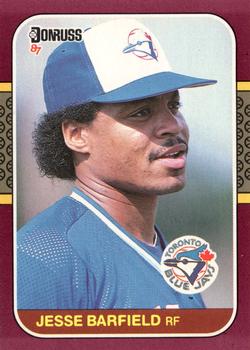 1987 Donruss Opening Day #34 Jesse Barfield Front
