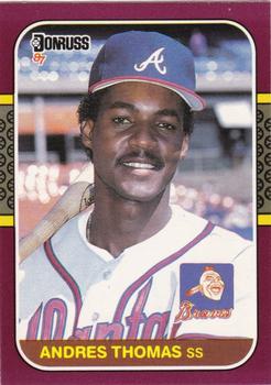 1987 Donruss Opening Day #43 Andres Thomas Front