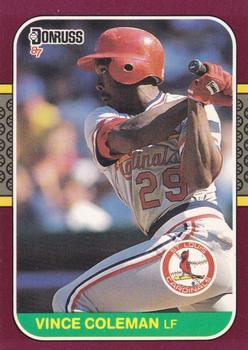 1987 Donruss Opening Day #60 Vince Coleman Front