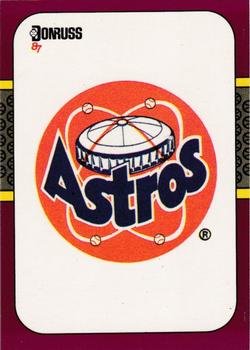 1987 Donruss Opening Day #250 Astros Logo/Checklist Front