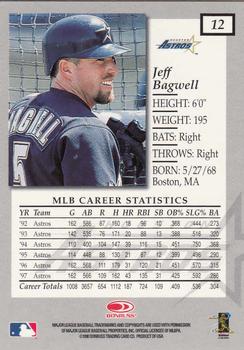 1998 Donruss Elite #12 Jeff Bagwell Back