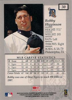 1998 Donruss Elite #30 Bobby Higginson Back