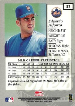 1998 Donruss Elite #31 Edgardo Alfonzo Back