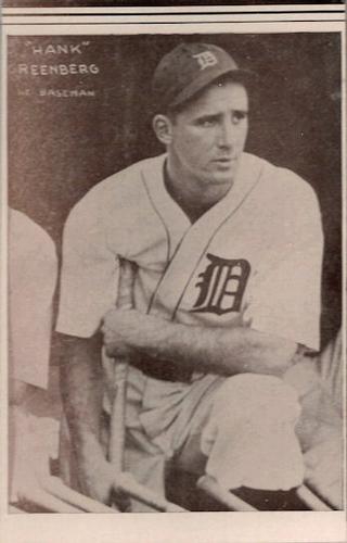 1934 Detroit Tigers (Annis Furs) #NNO Hank Greenberg Front