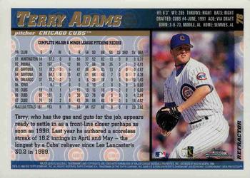 1998 Topps Chrome - Refractors #78 Terry Adams Back