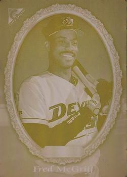 1998 Topps Gallery - Printing Plates Front Cyan #2 Fred McGriff Front