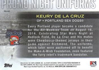 2015 Topps Pro Debut - Promo Night Uniforms #PN-KC Keury De La Cruz Back