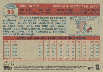 2015 Topps Archives - Gold #93 Todd Frazier Back