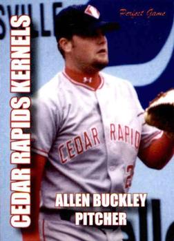 2004 Perfect Game Cedar Rapids Kernels #1 Allen Buckley Front