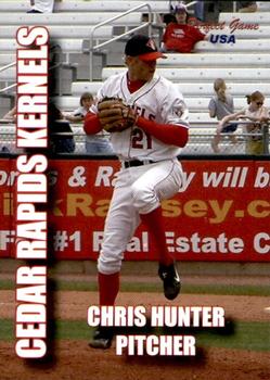 2004 Perfect Game Cedar Rapids Kernels #4 Chris Hunter Front