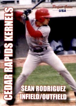 2004 Perfect Game Cedar Rapids Kernels #20 Sean Rodriguez Front