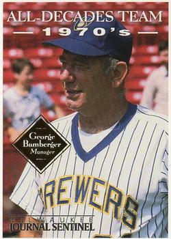 2000 Milwaukee Journal Sentinel Brewers All Decades Team 1970s #NNO George Bamberger Front