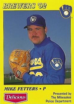 1992 Milwaukee Brewers Police #NNO Mike Fetters Front