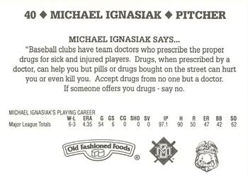 1995 Milwaukee Brewers Police #NNO Mike Ignasiak Back