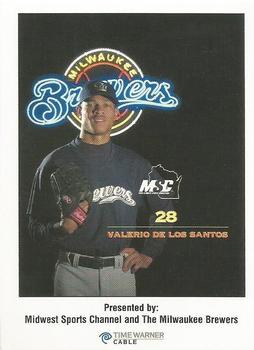 2000 Milwaukee Brewers Police #NNO Valerio De Los Santos Front
