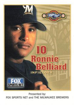 2001 Milwaukee Brewers Police #NNO Ronnie Belliard Front