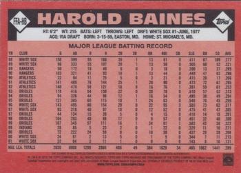 2015 Topps Archives - Fan Favorites Autographs #FFA-HB Harold Baines Back
