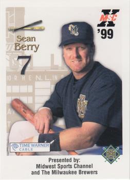 1999 Milwaukee Brewers Police #NNO Sean Berry Front