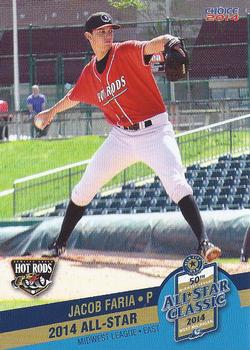 2014 Choice Midwest League All-Star #08 Jake Faria Front