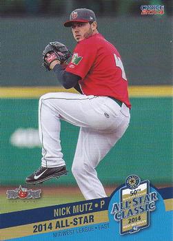 2014 Choice Midwest League All-Star #15 Nick Mutz Front