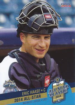 2014 Choice Midwest League All-Star #20 Eric Haase Front