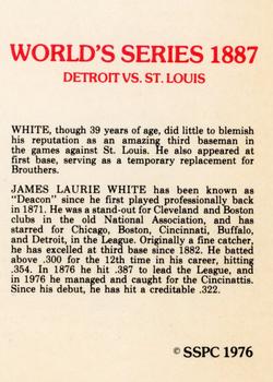 1976 SSPC 1887 World Series #18 Deacon White Back