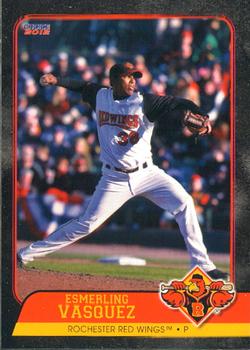 2012 Choice Rochester Red Wings #32 Esmerling Vasquez Front