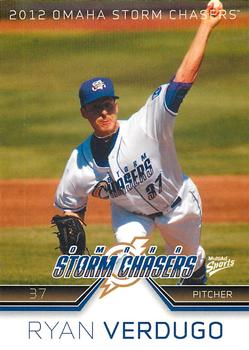 2012 MultiAd Omaha Storm Chasers #27 Ryan Verdugo Front